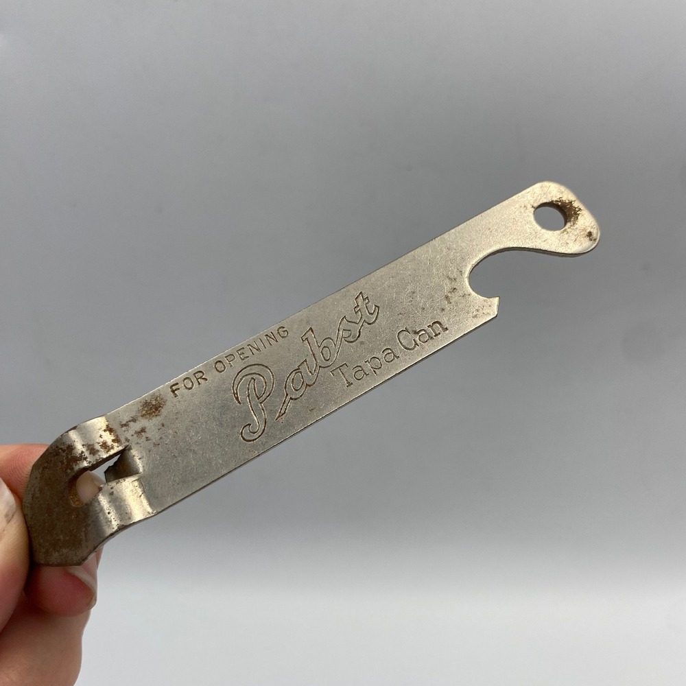 Vintage Pabst Tapa Can Church Key Bottle Opener Canco Keglined Patent 1996550